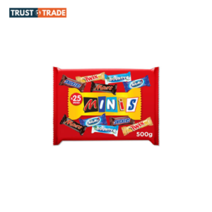 Minis Chocolate Bars 500G X 25 Mixed